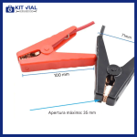 Conector EC5 Hembra a Pinza de Cocodrilo para Energía de Emergencia Automotriz - Imagen 3