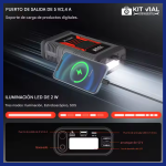 Arrancador de Batería Portátil y Power Bank 10,000mAh - Imagen 4