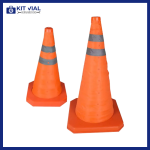 Cono de Seguridad Plegable 32 cm con Doble Cinta Reflectiva