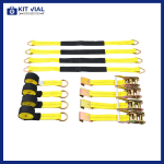 Kit de Sujeción de Ruedas y Neumáticos para Carga Pesada (4 Correas) - Imagen 6